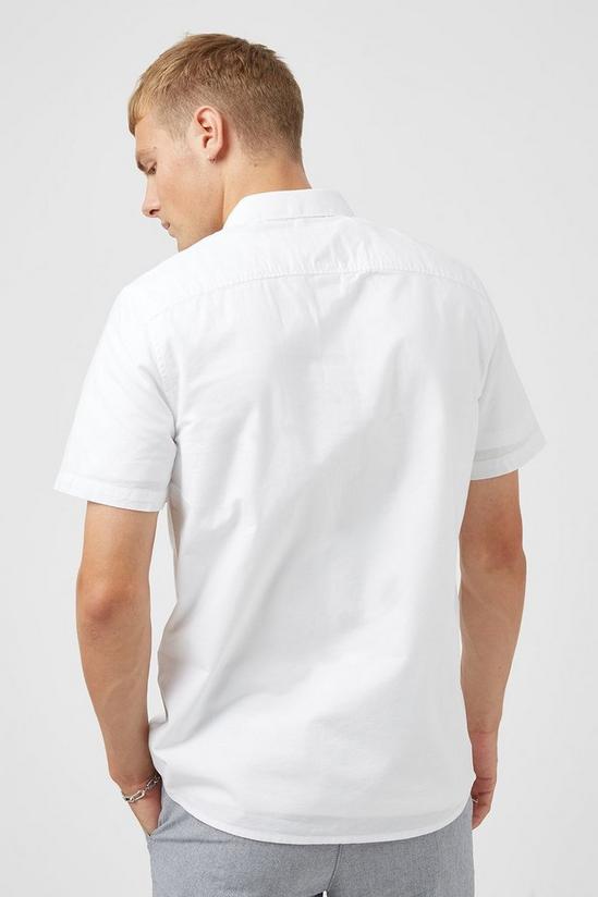 Burton Short Sleeve White Oxford Shirt 3