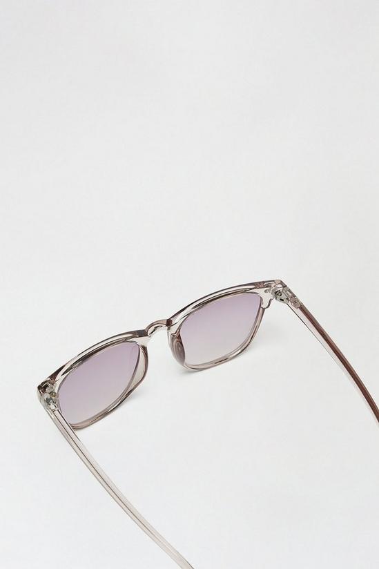 Burton Grey Plastic Wayfarer Sunglasses 4