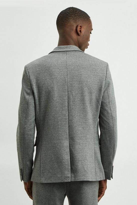 Burton Grey Jersey Single Breasted Two Button Jacket 3