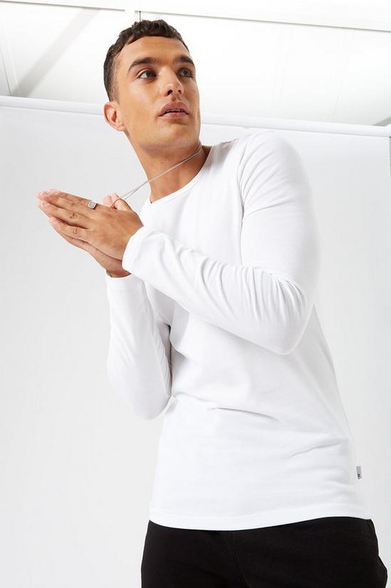 Burton White Long Sleeve Muscle Tshirt 2