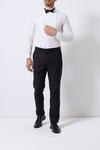Burton Black Slim Fit Tuxedo Stretch Trousers thumbnail 1
