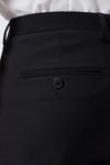 Burton Black Slim Fit Tuxedo Stretch Trousers thumbnail 3