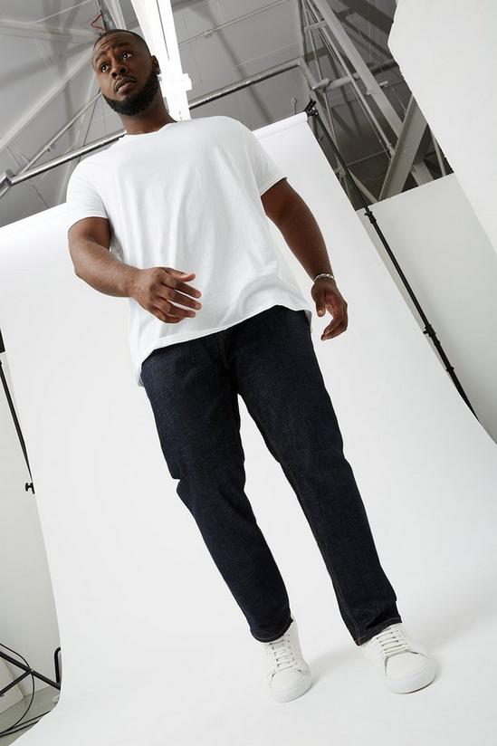 Burton Plus and Tall Tapered Rinse Jeans 1