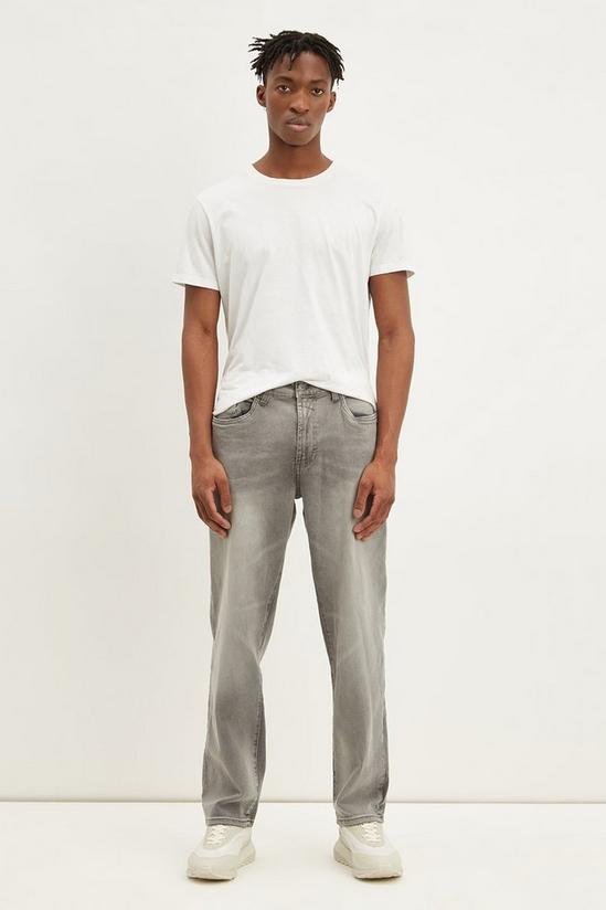 Burton Straight Clean Grey Jeans 1