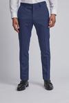Burton Blue Skinny Textured Trousers thumbnail 3