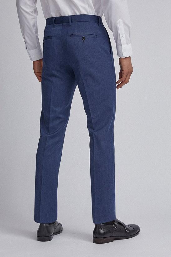 Burton Blue Skinny Textured Trousers 4