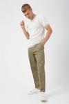 Burton Khaki Tapered Fit Crop Trousers thumbnail 2