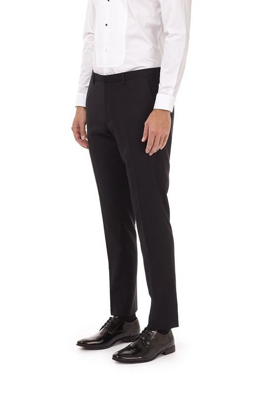 Burton Black Stretch Skinny Fit Tux Trousers 2