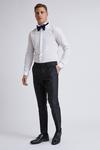 Burton Navy and Black Skinny Fit Suit Trousers thumbnail 1
