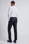 Burton Navy and Black Skinny Fit Suit Trousers thumbnail 4
