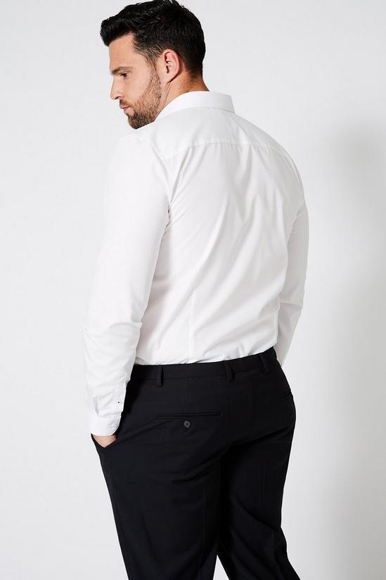 Burton Plus and Tall White Skinny Fit Essential Shirt 3