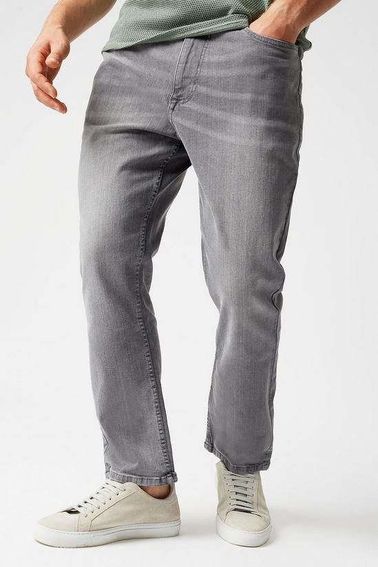 Burton Vintage Straight Clean Grey Jeans 2