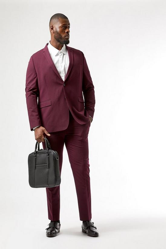 Burton Raspberry bi stretch skinny fit suit jacket 1