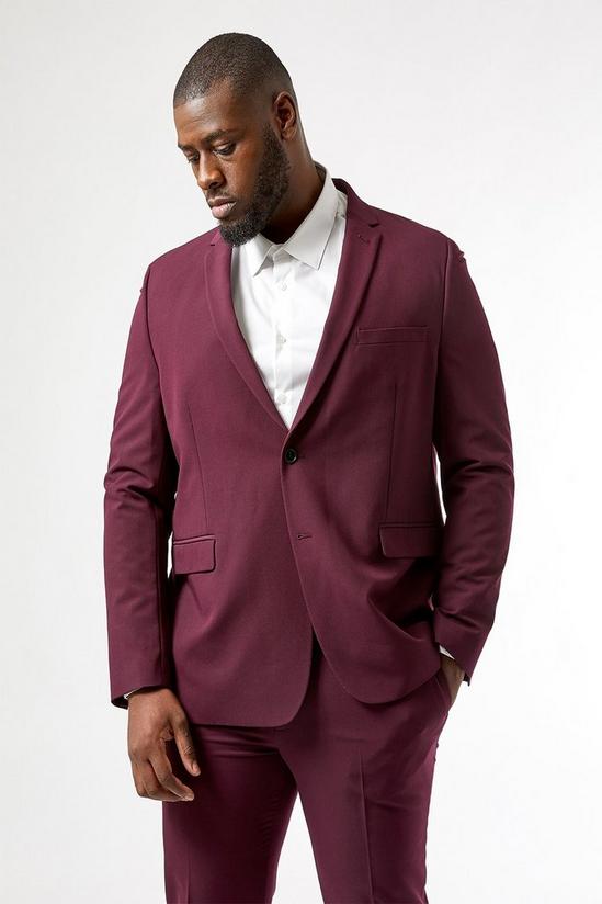 Burton Raspberry bi stretch skinny fit suit jacket 3