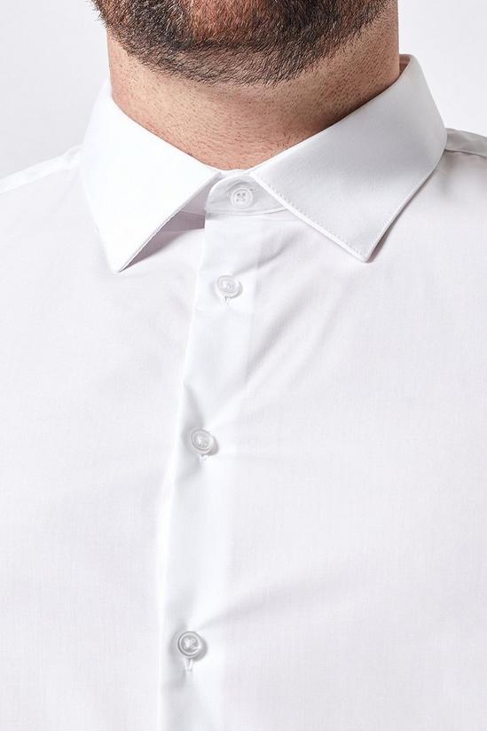 Burton Plus and Tall White Slim Fit Essential Shirt 3