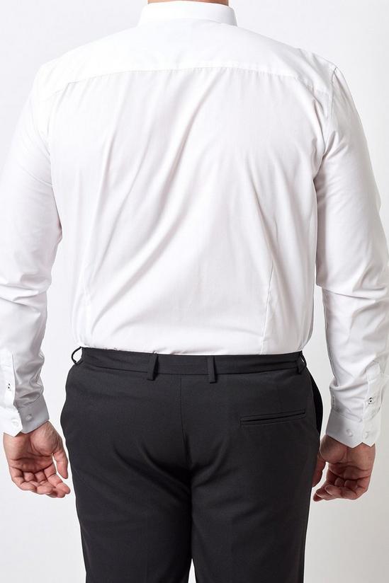 Burton Plus and Tall White Slim Fit Essential Shirt 4