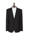 Burton Plus and Tall Tailored Black Stretch Suit Blazer thumbnail 1