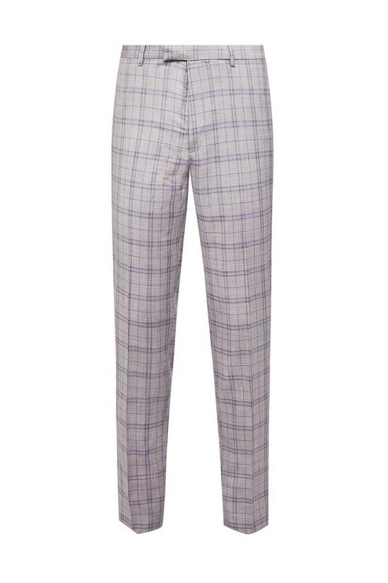 Burton 1904 Pale Pink Check Trousers 1