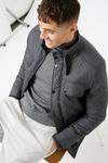 Burton Charcoal Quilted Jacket thumbnail 4