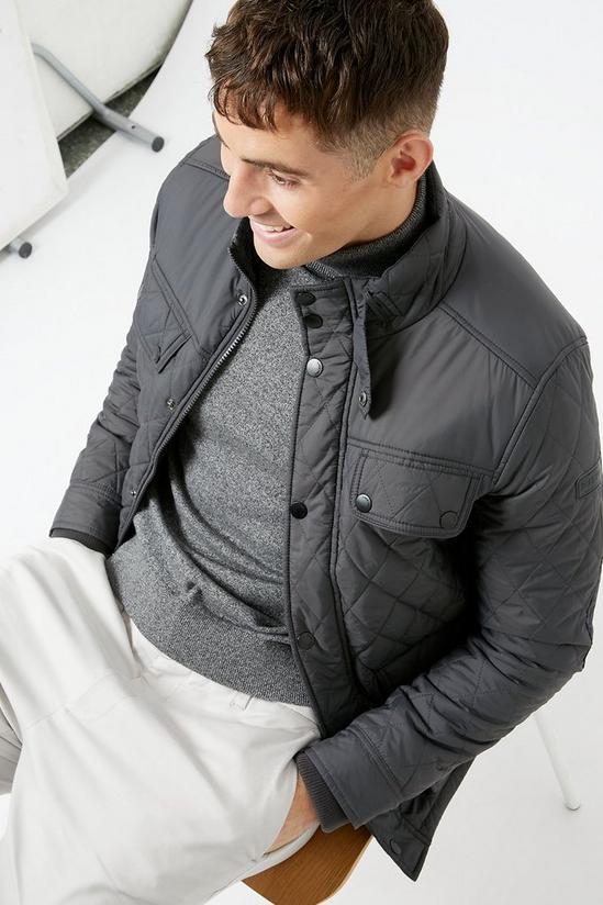 Burton Charcoal Quilted Jacket 4