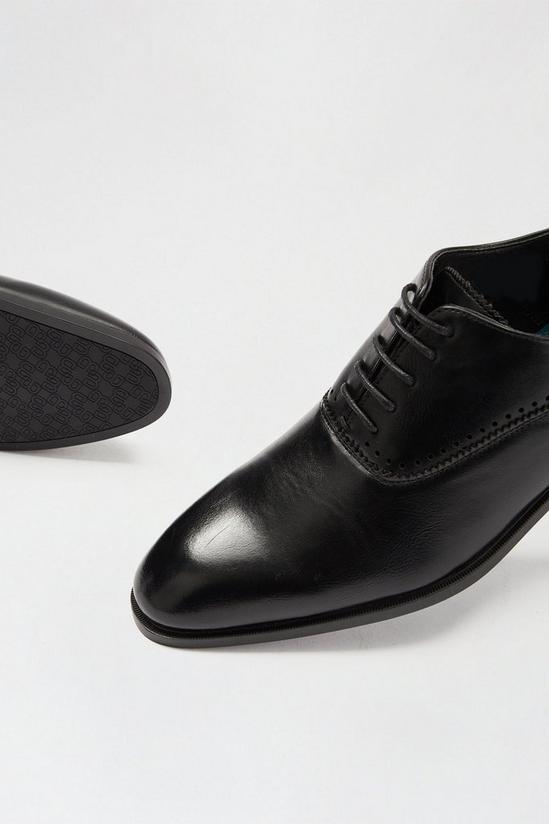 Burton Black Leather Look Oxford Shoes 3