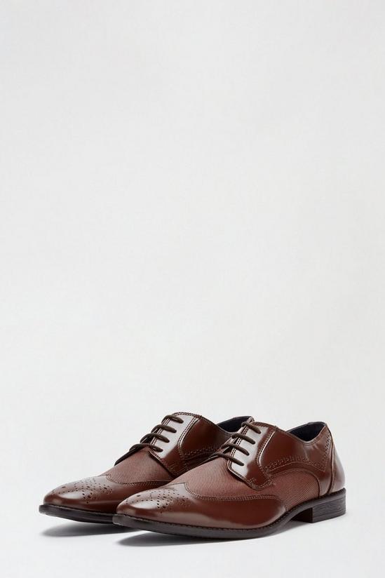 Burton Brown Leather Brogue Shoes 2