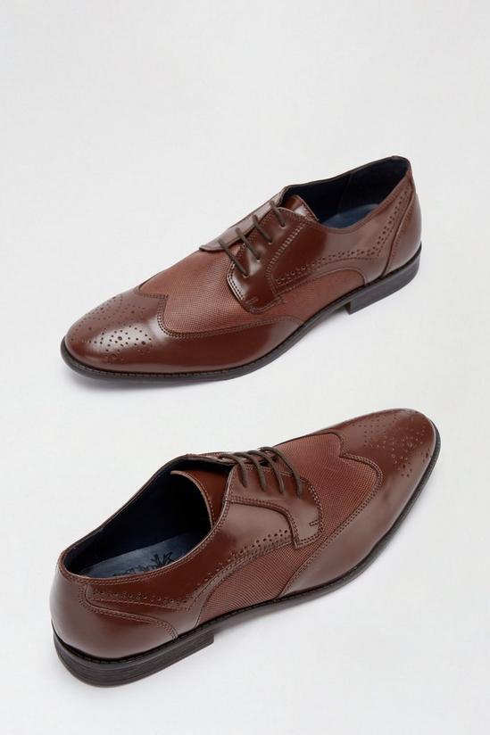 Burton Brown Leather Brogue Shoes 3