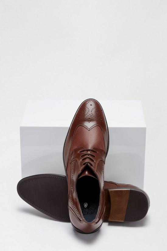 Burton Brown Leather Brogue Shoes 4