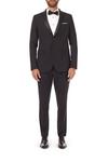 Burton Black stretch tuxedo skinny fit suit jacket thumbnail 1