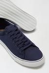 Burton Navy Canvas Lace-up Trainers thumbnail 4