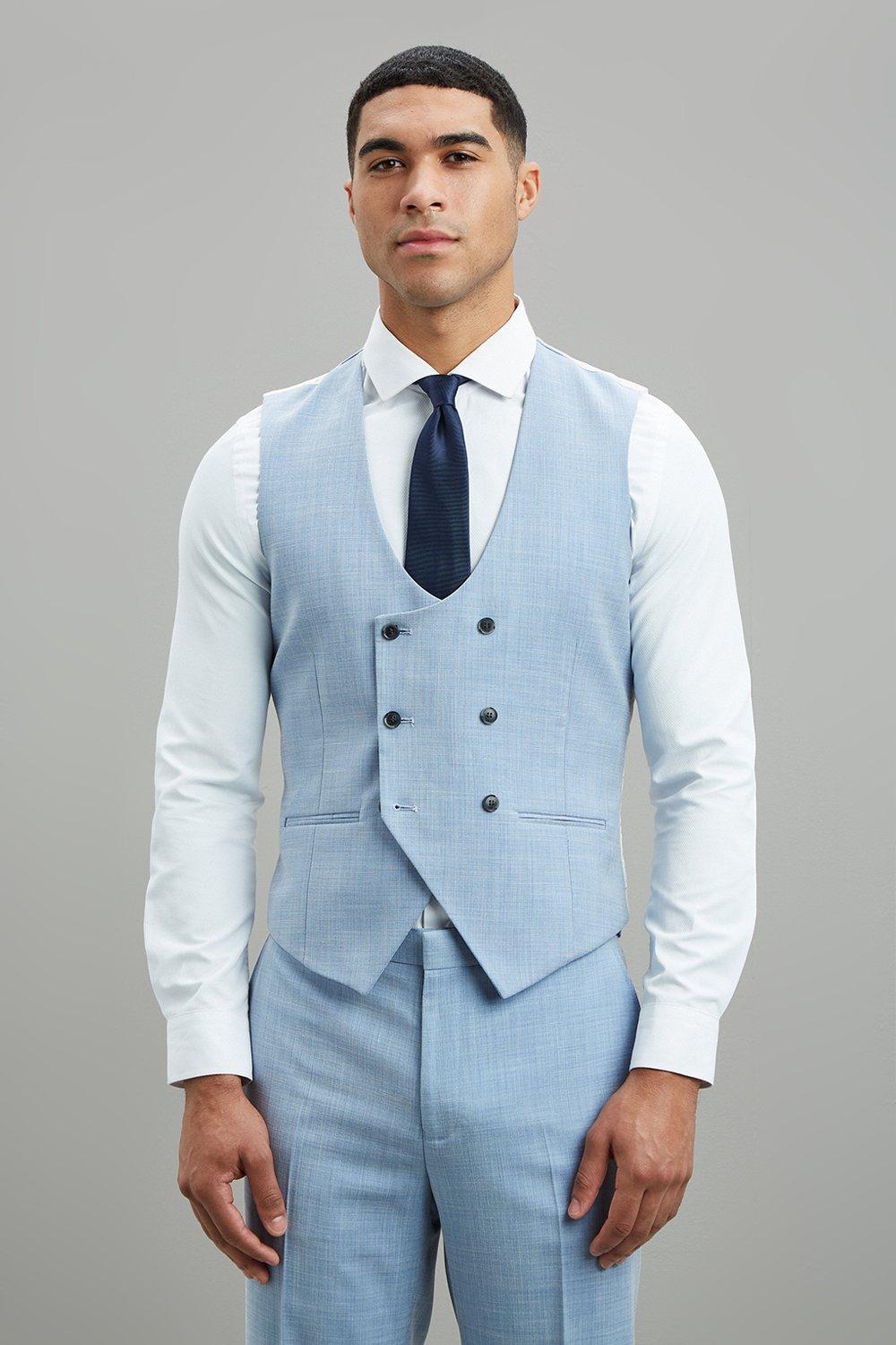 Pale hot sale blue waistcoat