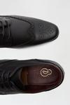 Burton Black Leather Look Brogue Shoes thumbnail 4