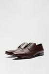 Burton Brown Leather Derby Shoes thumbnail 2