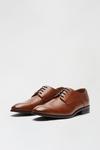 Burton Tan Leather Look Derby Shoes thumbnail 2