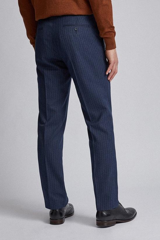 Burton Denim Blue Stripe Tailored Fit Trousers 4