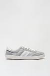 Burton Grey Lace-Up Canvas Trainers thumbnail 1