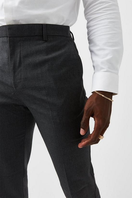 Burton Slim Grey Polyester Trousers 4