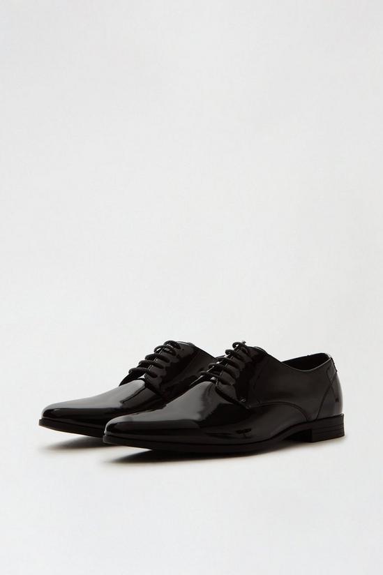 Burton Black Patent Formal Derby Shoes 2