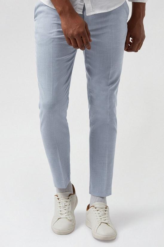 Burton Skinny Light Grey Trousers 1