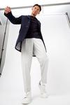 Burton Cream Tapered Fit Linen Blend Trousers thumbnail 2
