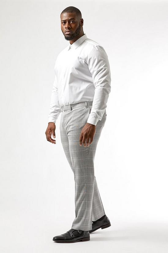 Burton Grey green slim fit check suit trouser 1