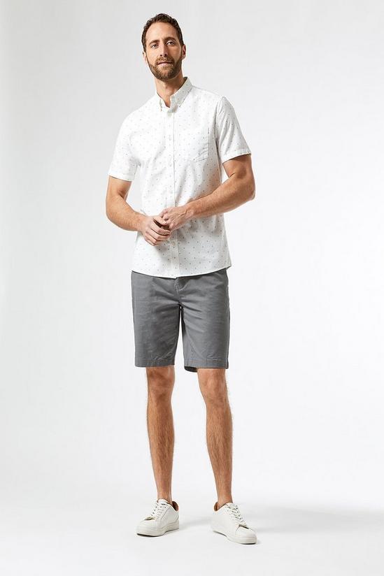 Burton Mid Grey Chino Shorts with Cotton 1