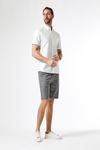 Burton Mid Grey Chino Shorts with Cotton thumbnail 2