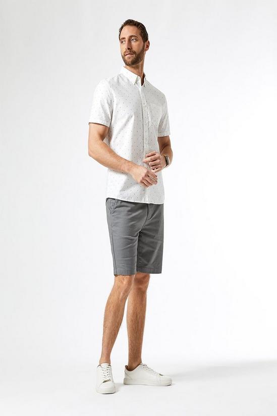 Burton Mid Grey Chino Shorts with Cotton 2