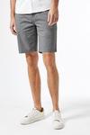 Burton Mid Grey Chino Shorts with Cotton thumbnail 3