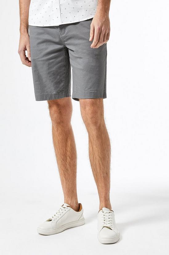 Burton Mid Grey Chino Shorts with Cotton 3