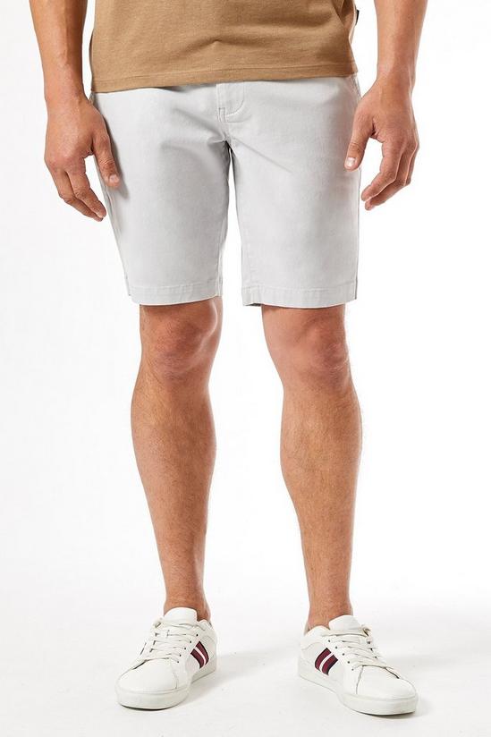 Burton Light Grey Chino Shorts 3