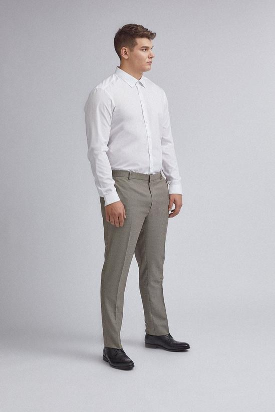 Burton Plus And Tall Skinny Neutral Puppytooth Trouser 2