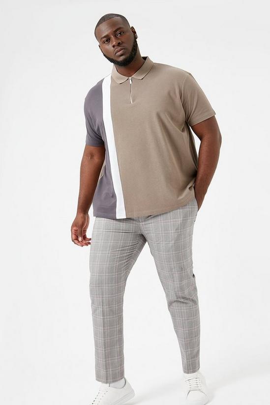 Burton Plus and Tall Skinny Grey Check Trouser 1