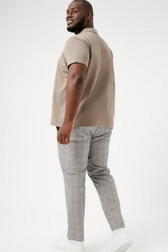 Burton Plus and Tall Skinny Grey Check Trouser 3